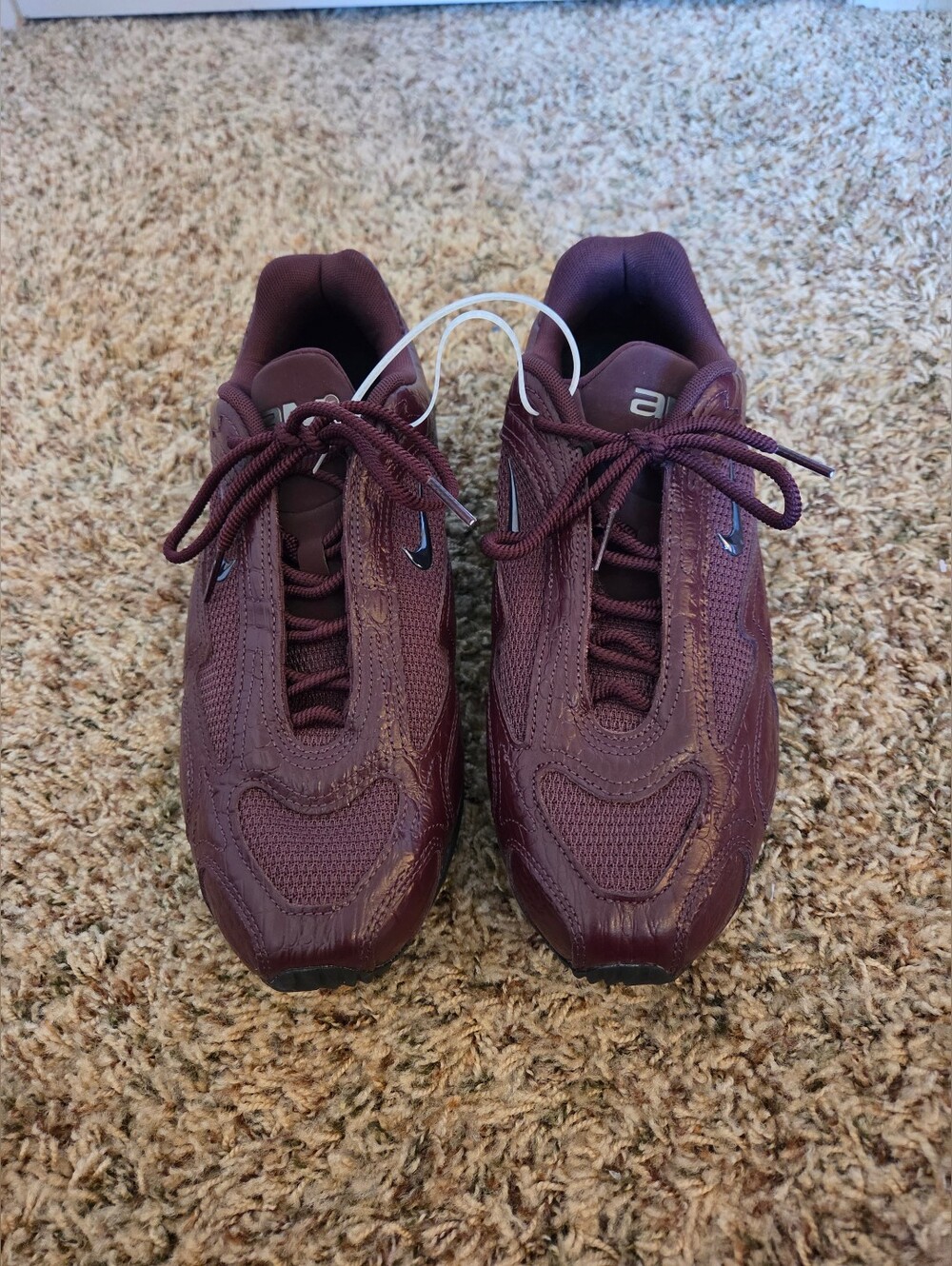 Nike Air Max Muse SE Sneaker Crocodile Pattern Burgundy New W/O Box Womens 11